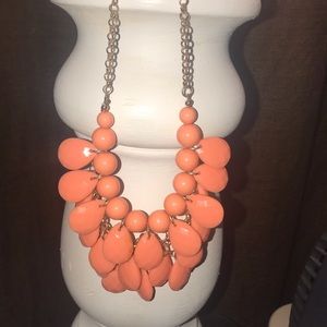 Orange eye popping necklace !